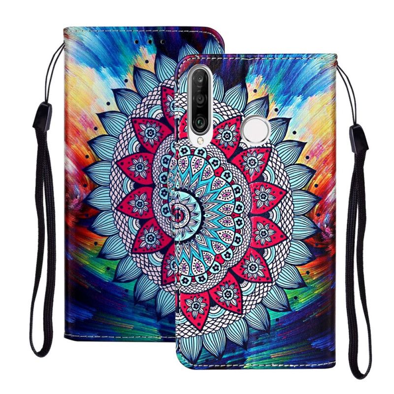 Etui Folio Huawei Y6p Ultra Kolorowa Mandala Etui Ochronne