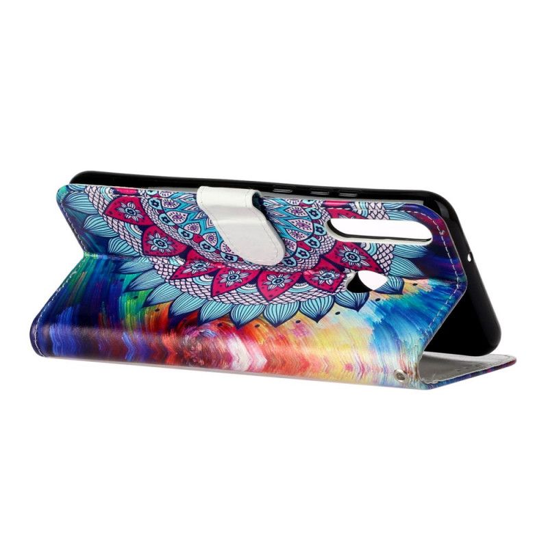 Etui Folio Huawei Y6p Ultra Kolorowa Mandala Etui Ochronne