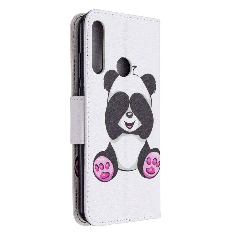 Etui Folio Huawei Y6p Zabawna Panda Etui Ochronne