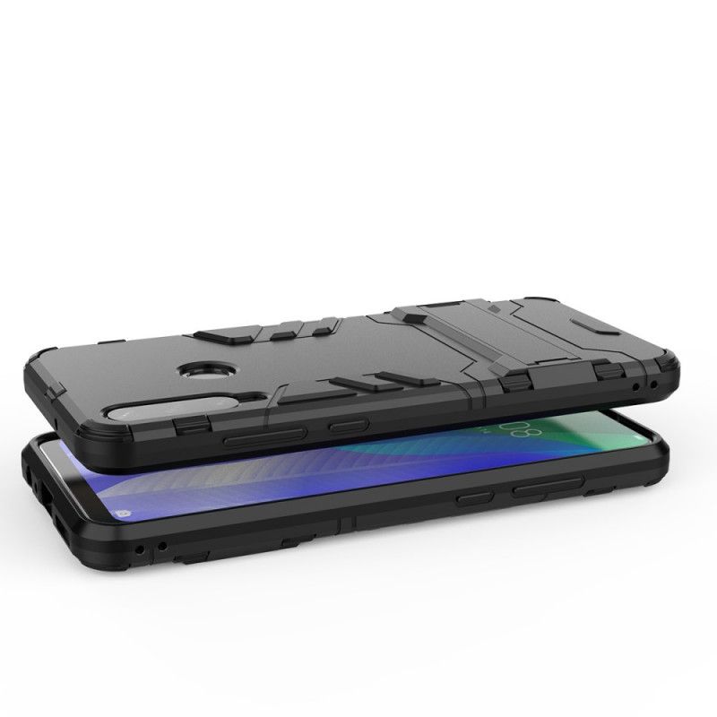 Etui Huawei Y6p Czerwony Czarny Ultra Odporny