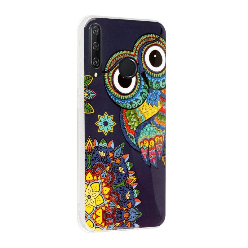 Etui Huawei Y6p Fluorescencyjna Sowa Mandala