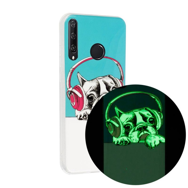 Etui Huawei Y6p Fluorescencyjny Pies Etui Ochronne