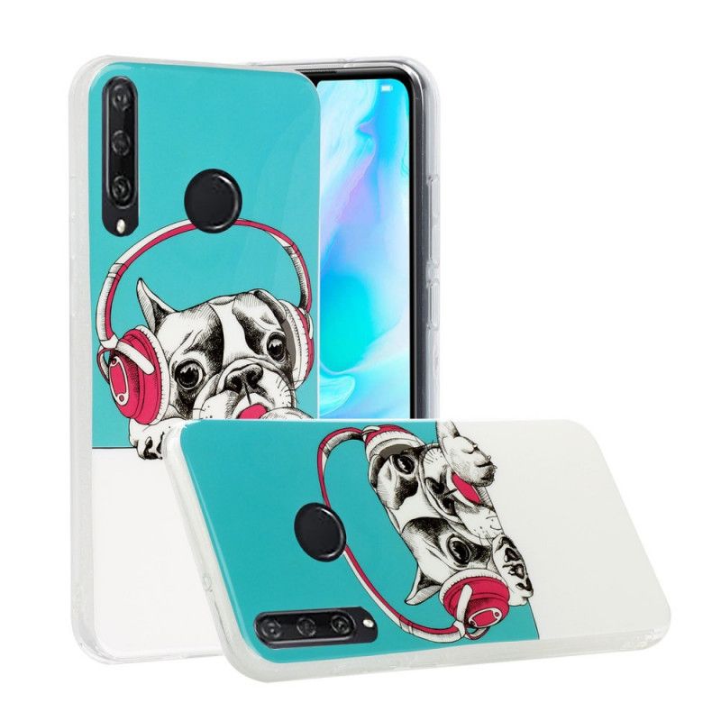 Etui Huawei Y6p Fluorescencyjny Pies Etui Ochronne