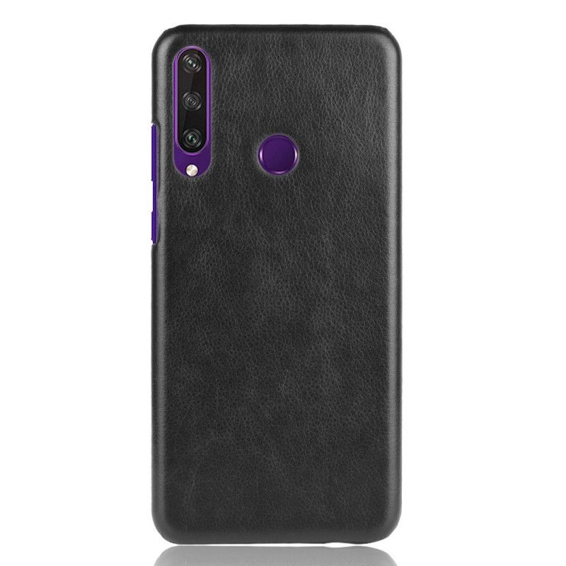 Etui Huawei Y6p Szary Czarny Efekt Skóry Lychee Performance Etui Ochronne