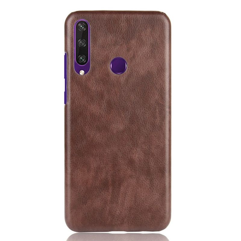 Etui Huawei Y6p Szary Czarny Efekt Skóry Lychee Performance Etui Ochronne