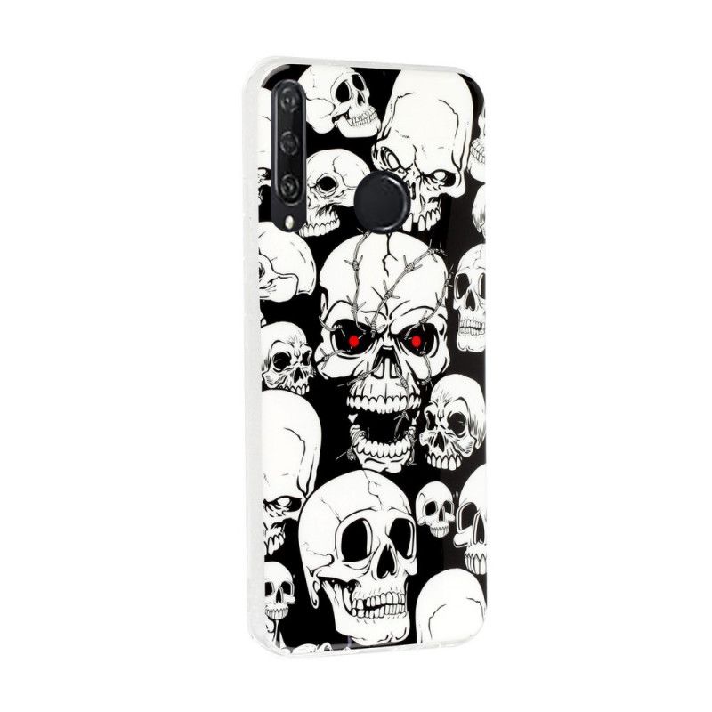 Etui Huawei Y6p Uwaga Fluorescencyjne Czaszki