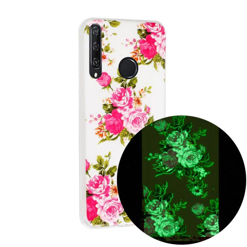 Futerały Huawei Y6p Etui na Telefon Fluorescencyjne Kwiaty Wolności