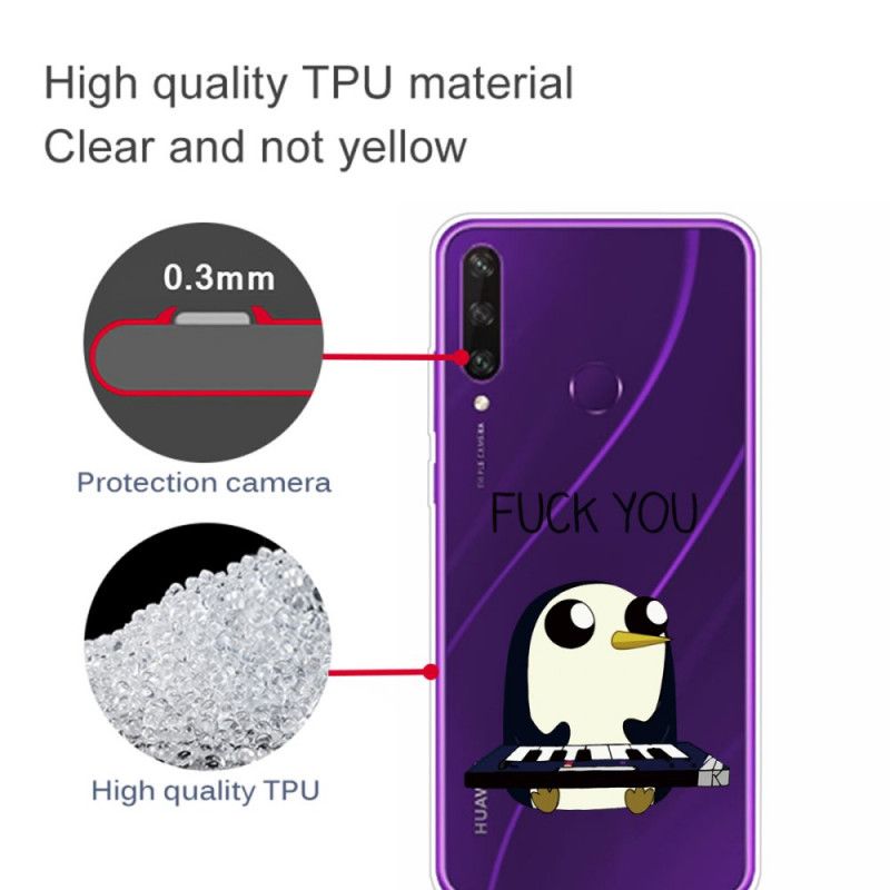 Futerały Huawei Y6p Etui na Telefon Pingwin Cię Pieprzy