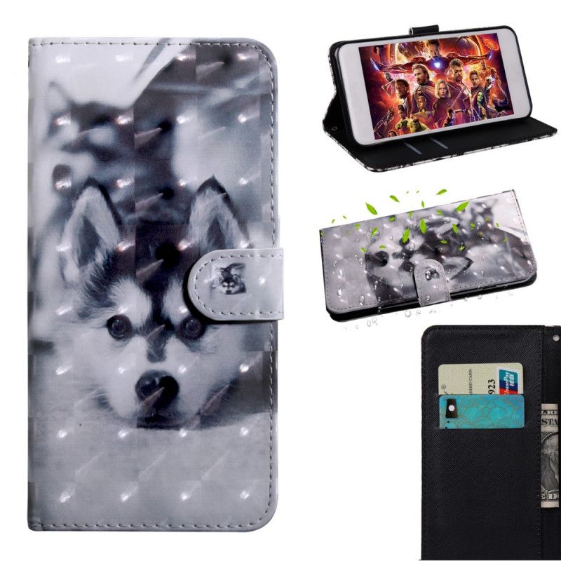 Etui Folio Samsung Galaxy Note 20 Czarno-Biały Pies