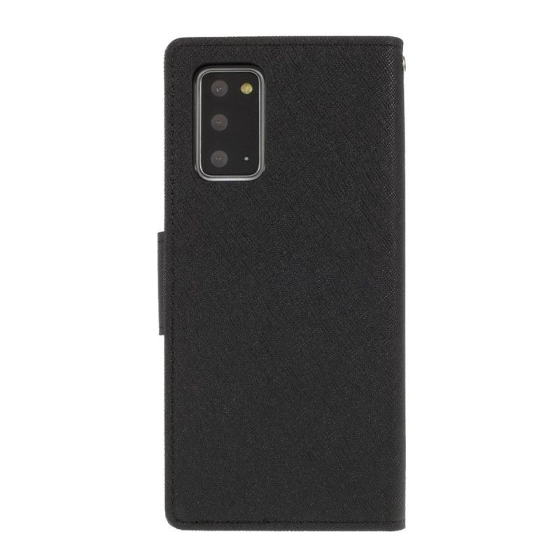 Etui Folio Samsung Galaxy Note 20 Czerwony Czarny Dwukolorowa Rtęć Etui Ochronne