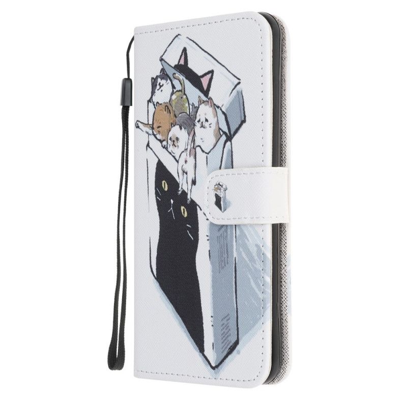 Etui Folio Samsung Galaxy Note 20 Dostawa Kotów W Stringach Etui Ochronne