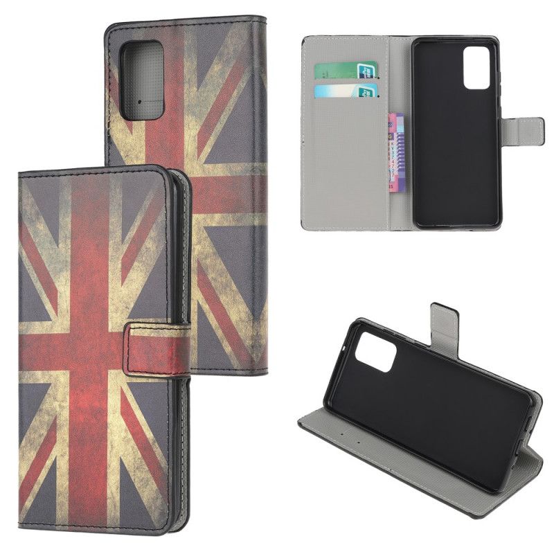 Etui Folio Samsung Galaxy Note 20 Flaga Anglii Etui Ochronne