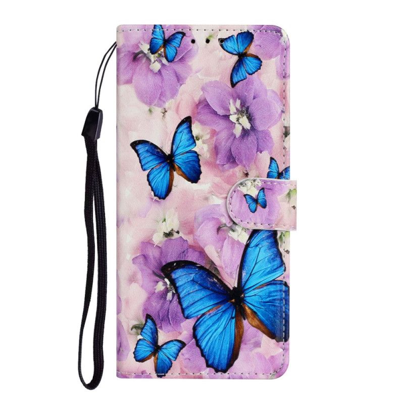 Etui Folio Samsung Galaxy Note 20 Kwiatowe Motyle