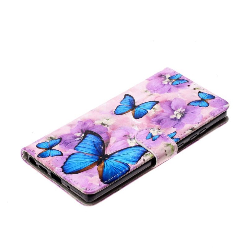 Etui Folio Samsung Galaxy Note 20 Kwiatowe Motyle