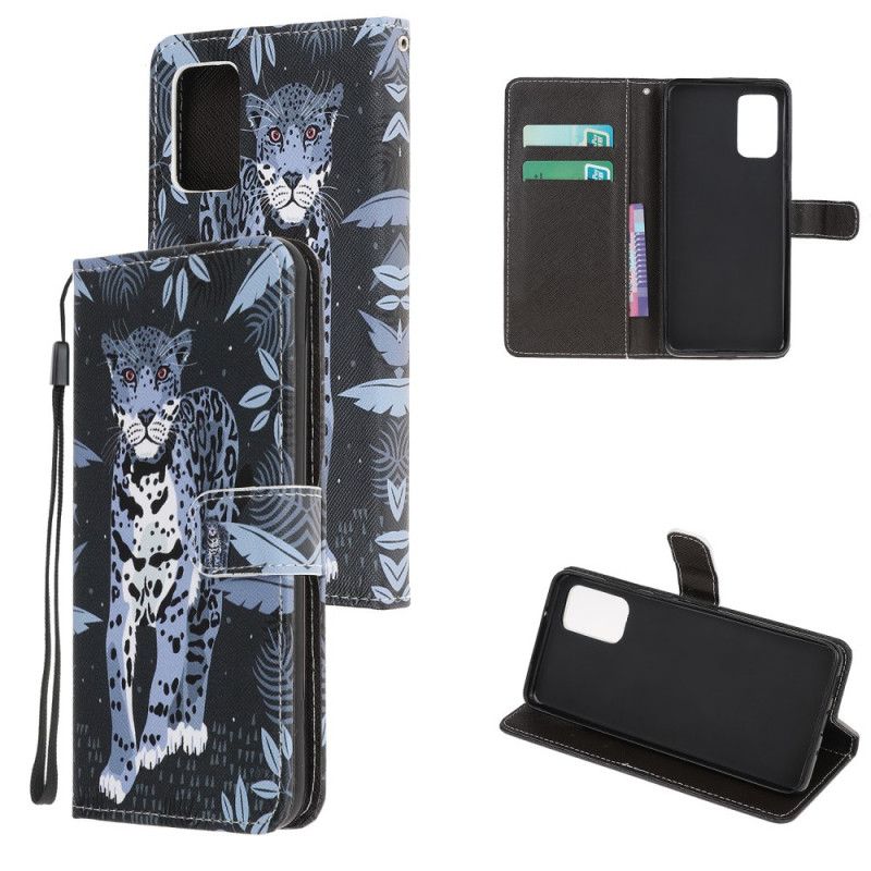 Etui Folio Samsung Galaxy Note 20 Lampart Ze Stringami Etui Ochronne