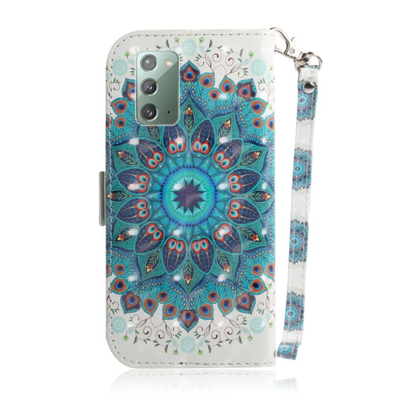 Etui Folio Samsung Galaxy Note 20 Mistrzowska Mandala Ze Stringami Etui Ochronne