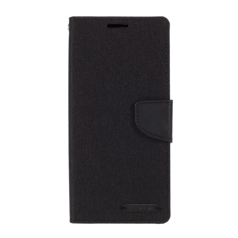 Etui Folio Samsung Galaxy Note 20 Szary Czarny Dwubarwna Rtęciowa Tkanina Goospery