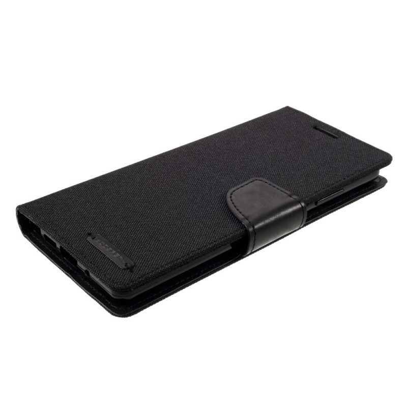 Etui Folio Samsung Galaxy Note 20 Szary Czarny Dwubarwna Rtęciowa Tkanina Goospery