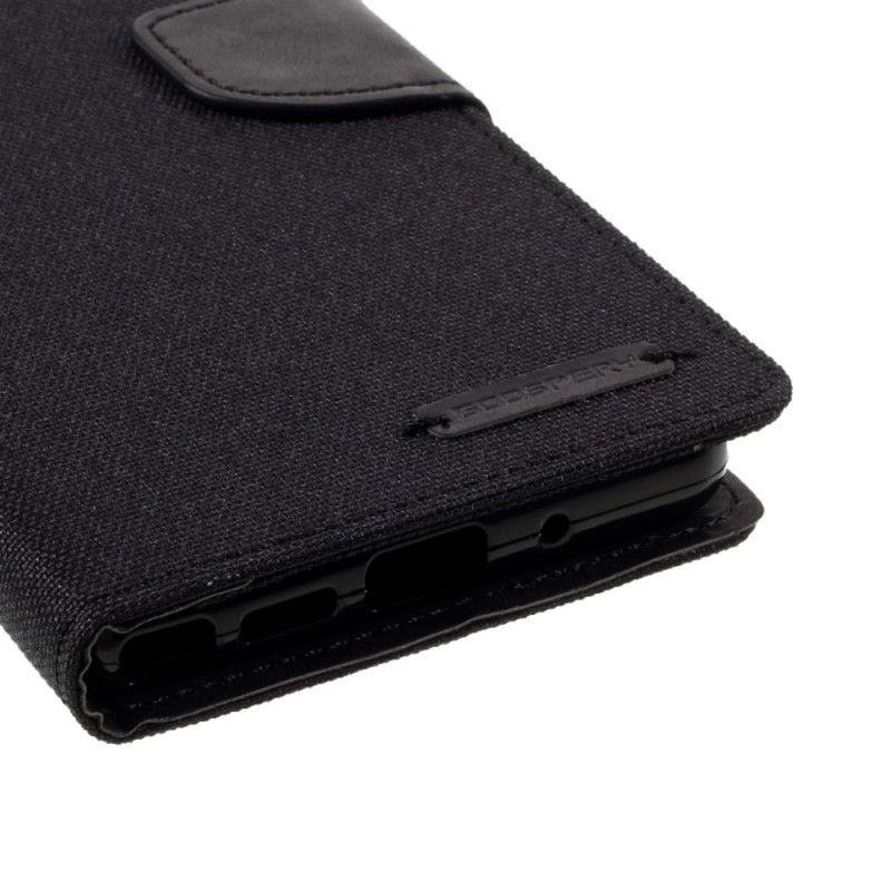 Etui Folio Samsung Galaxy Note 20 Szary Czarny Dwubarwna Rtęciowa Tkanina Goospery