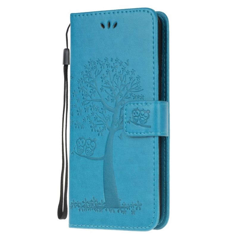 Etui Folio Samsung Galaxy Note 20 Szary Czarny Sowy Drzewne I Stringi Etui Ochronne