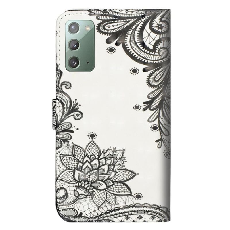 Etui Folio Samsung Galaxy Note 20 Szykowna Koronka Etui Ochronne