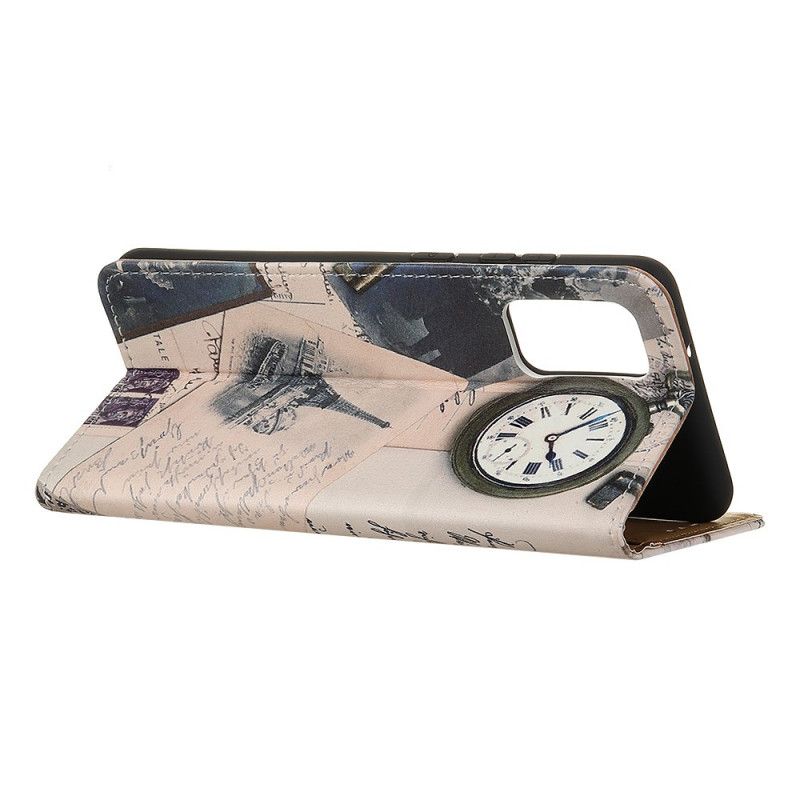 Etui Folio Samsung Galaxy Note 20 Wieża Eiffla Poety Etui Ochronne