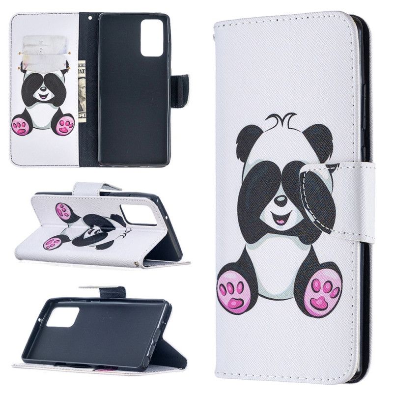 Etui Folio Samsung Galaxy Note 20 Zabawna Panda Etui Ochronne