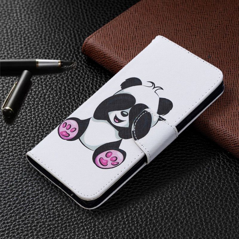 Etui Folio Samsung Galaxy Note 20 Zabawna Panda Etui Ochronne