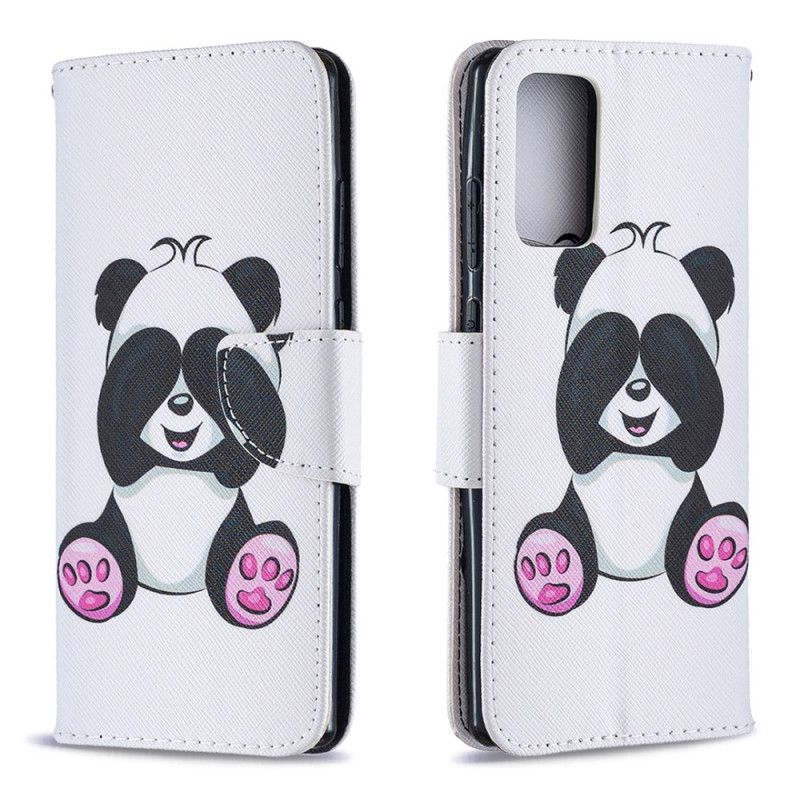 Etui Folio Samsung Galaxy Note 20 Zabawna Panda Etui Ochronne