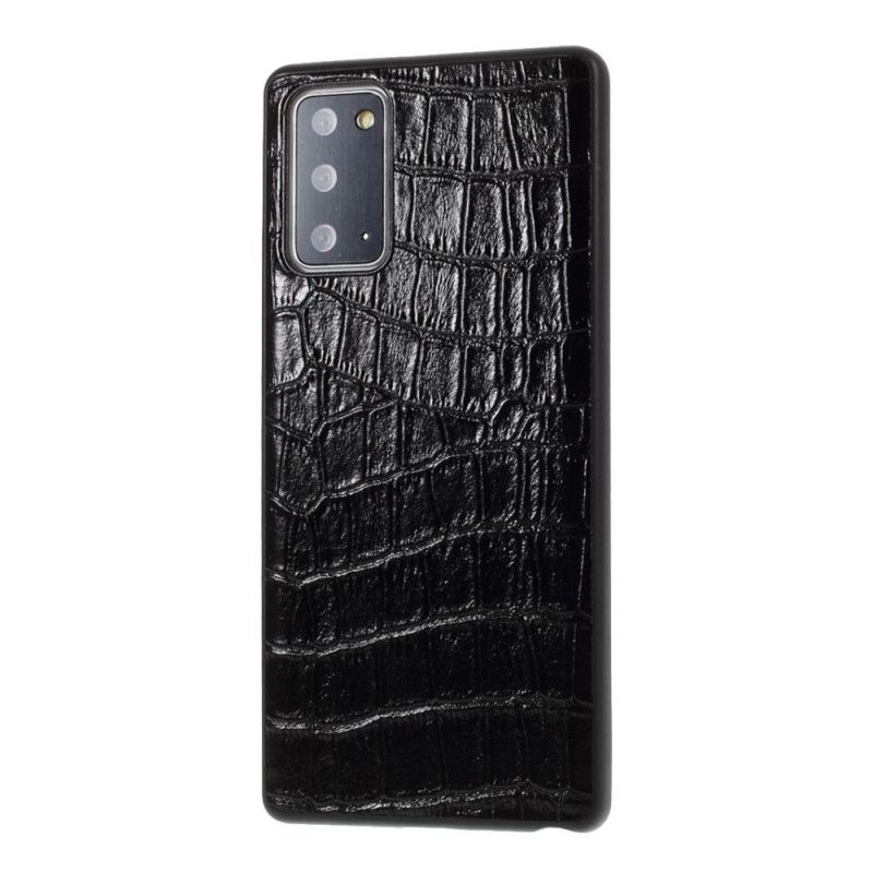 Etui Samsung Galaxy Note 20 Czerwony Czarny Prawdziwa Skóra O Fakturze Krokodyla Etui Ochronne