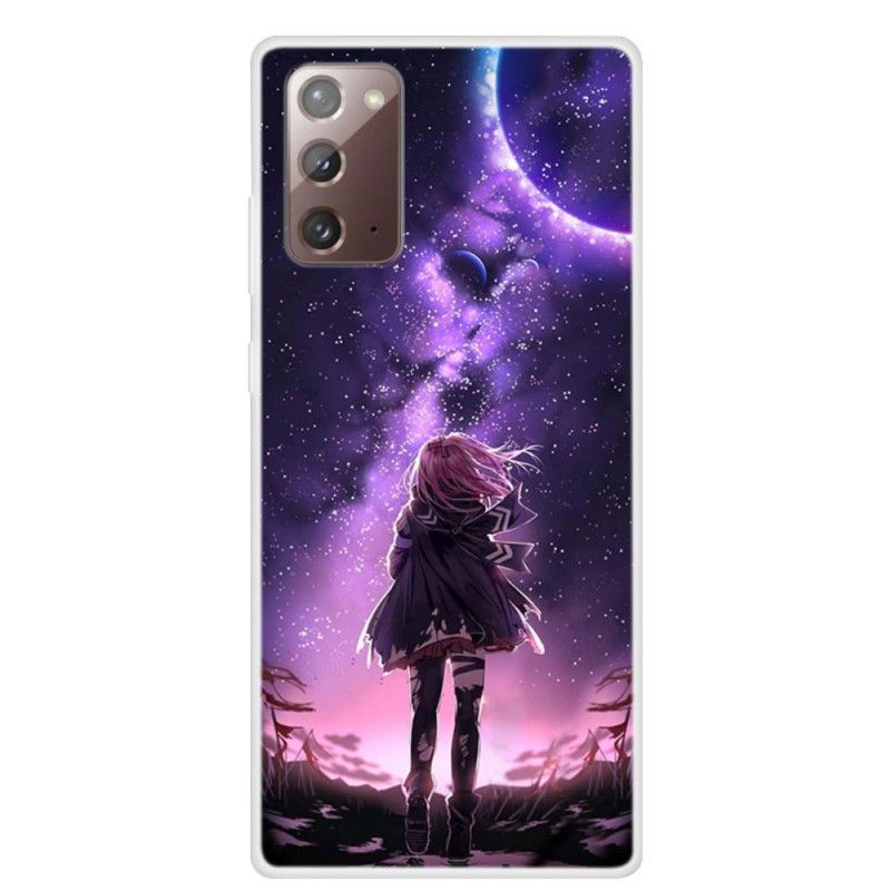 Etui Samsung Galaxy Note 20 Magiczna Pełnia Księżyca Etui Ochronne