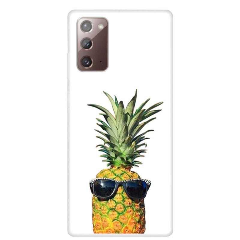 Etui Samsung Galaxy Note 20 Przezroczysty Ananas W Okularach Etui Ochronne