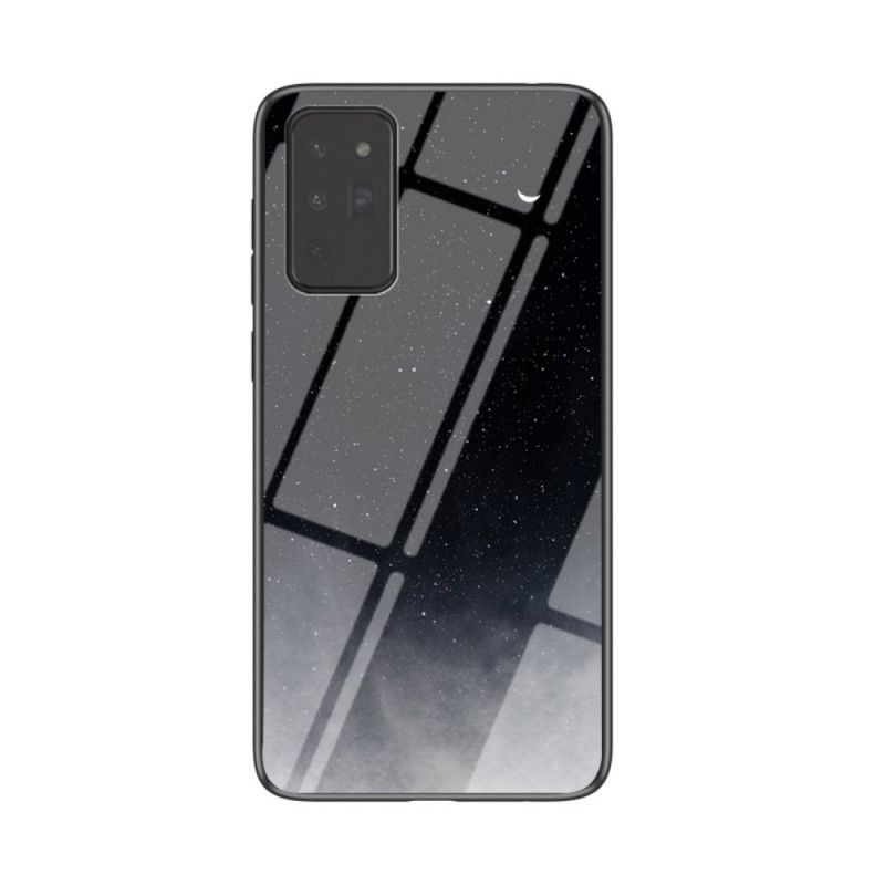 Etui Samsung Galaxy Note 20 Szary Czarny Hartowane Szkło Hartowane