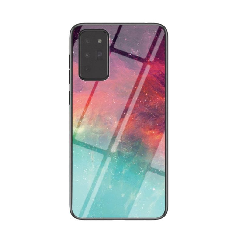 Etui Samsung Galaxy Note 20 Szary Czarny Hartowane Szkło Hartowane