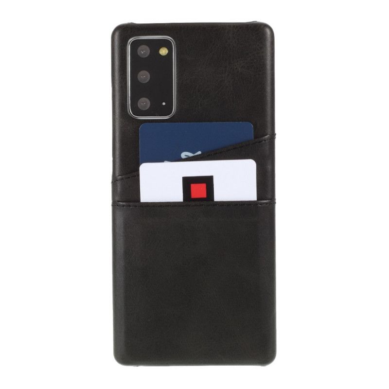 Etui Samsung Galaxy Note 20 Szary Czarny Posiadacz Karty Etui Ochronne