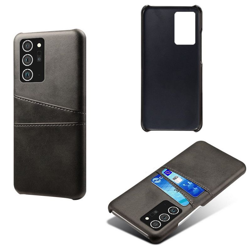 Etui Samsung Galaxy Note 20 Szary Czarny Posiadacz Karty Etui Ochronne