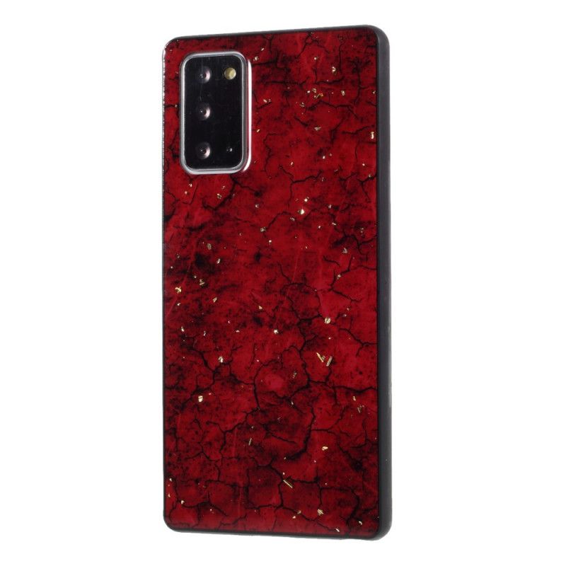 Etui Samsung Galaxy Note 20 Zielony Czerwony Efekt Epoksydowy Premium Etui Ochronne