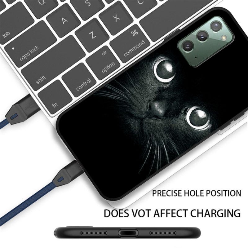 Futerały Samsung Galaxy Note 20 Etui na Telefon Oczy Kota