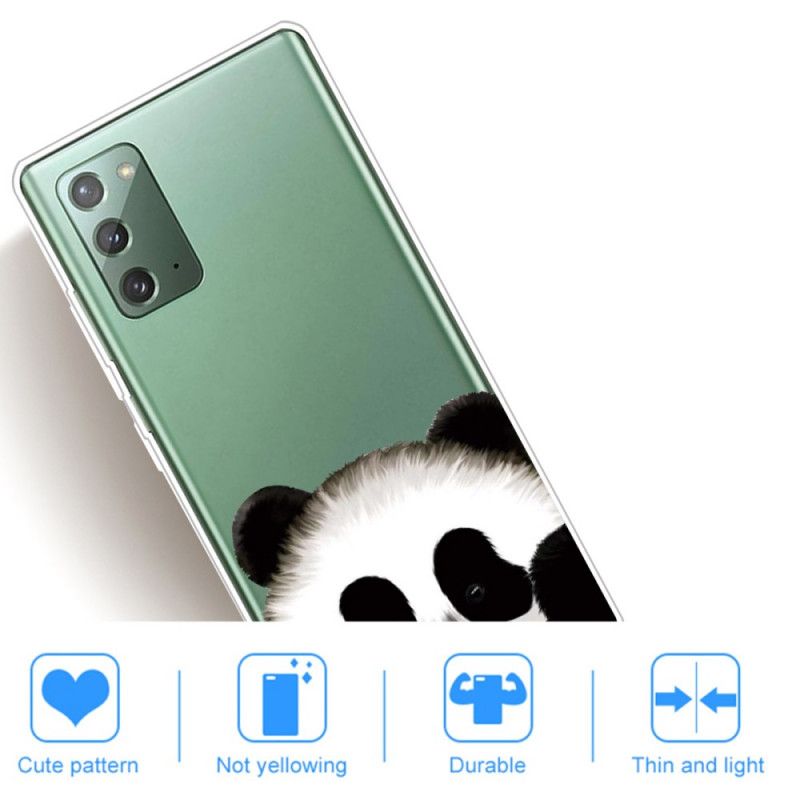 Futerały Samsung Galaxy Note 20 Etui na Telefon Przezroczysta Panda