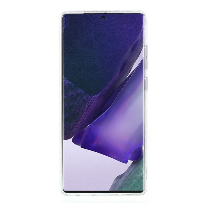 Futerały Samsung Galaxy Note 20 Etui na Telefon Zarys Cyrkonii I Motyli