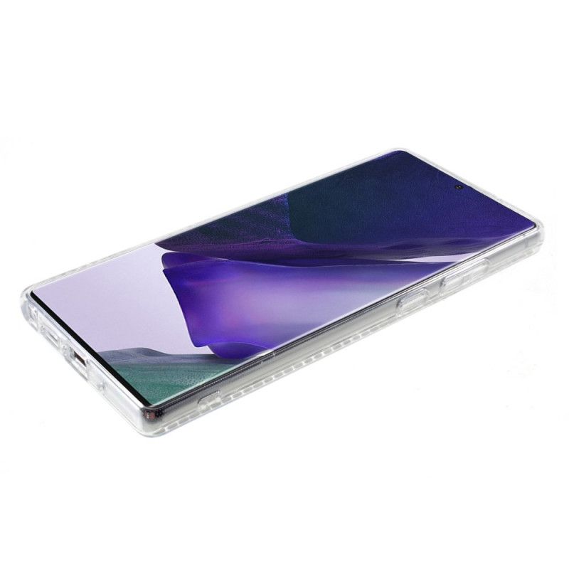 Futerały Samsung Galaxy Note 20 Etui na Telefon Zarys Cyrkonii I Motyli