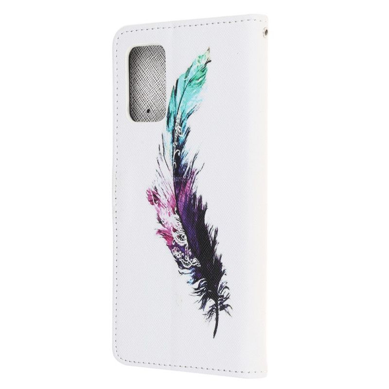 Obudowa Samsung Galaxy Note 20 Etui na Telefon Piórko Ze Stringami