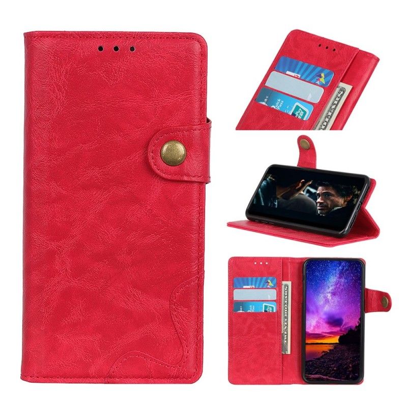 Etui Folio Huawei P Smart Z Ciemnoniebieski Przycisk Artystyczny Etui Ochronne