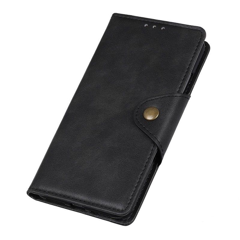 Etui Folio Huawei P Smart Z Czerwony Czarny Imitacja Skóry Guzików Etui Ochronne