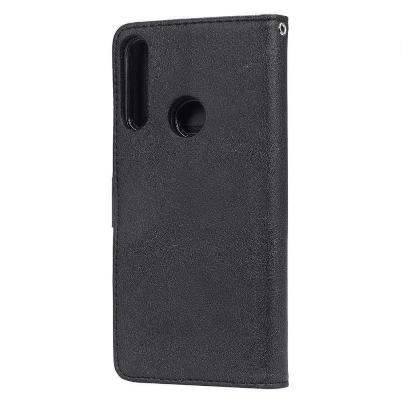 Etui Folio Huawei P Smart Z Czerwony Czarny Odpinana Skorupa Z Paskiem Etui Ochronne