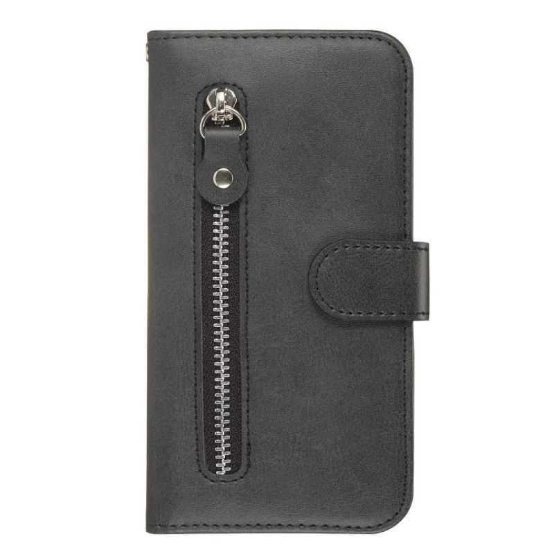 Etui Folio Huawei P Smart Z Czerwony Czarny Portfel Vintage