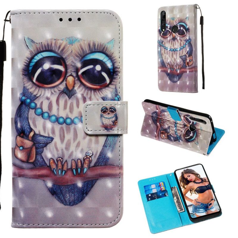 Etui Folio Huawei P Smart Z Panna Sowa Ze Stringami Etui Ochronne