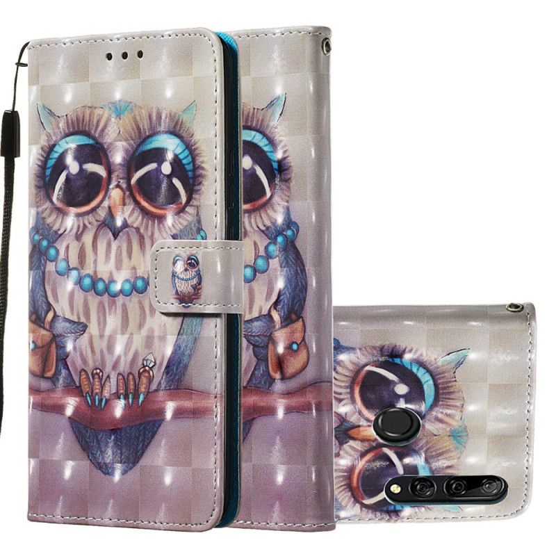 Etui Folio Huawei P Smart Z Panna Sowa Ze Stringami Etui Ochronne