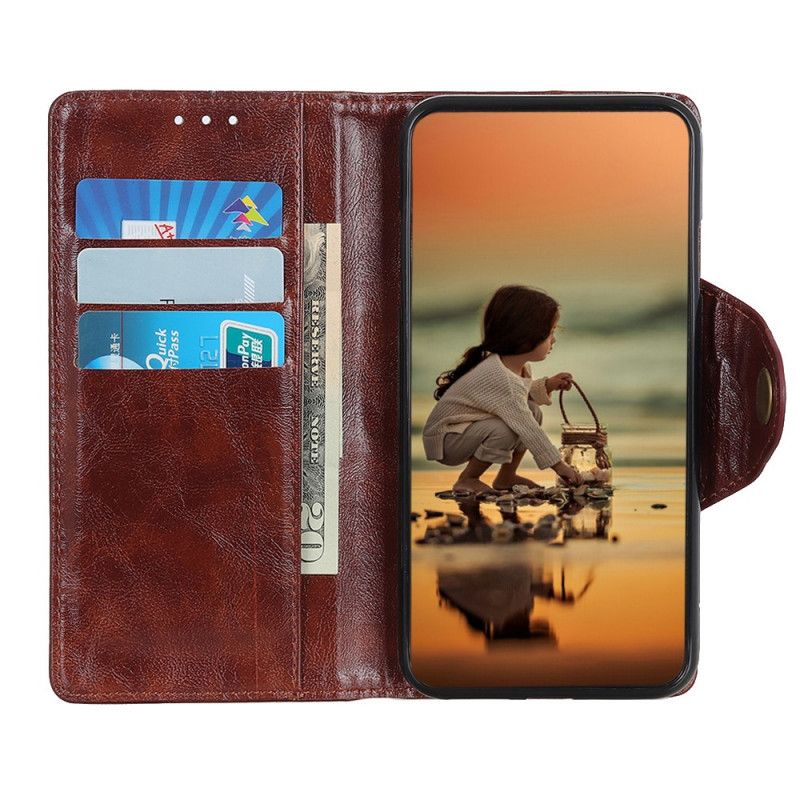 Etui Folio Huawei P Smart Z Szary Czarny Guzik Ze Sztucznej Skóry W Stylu Retro