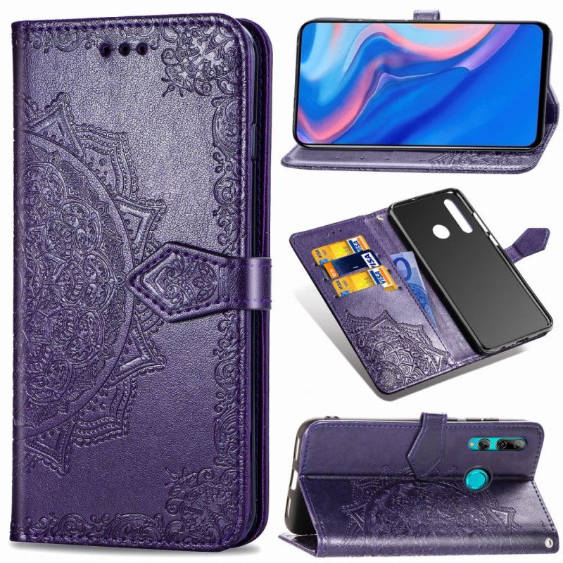 Etui Folio Huawei P Smart Z Szary Czarny Mandala W Średnim Wieku